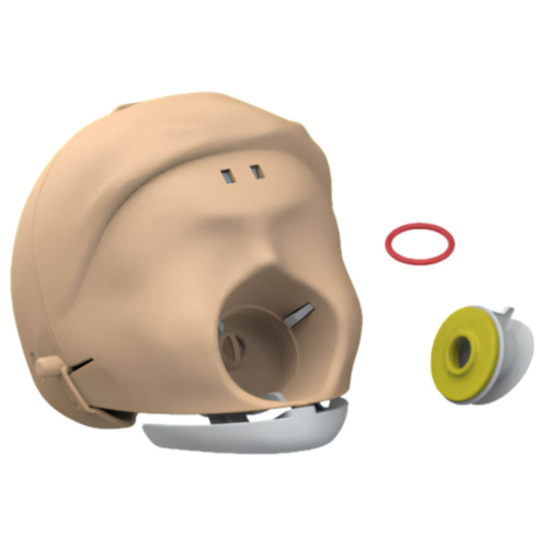Tête complète pour Laerdal Little Anne avec mâchoire (peau claire) 