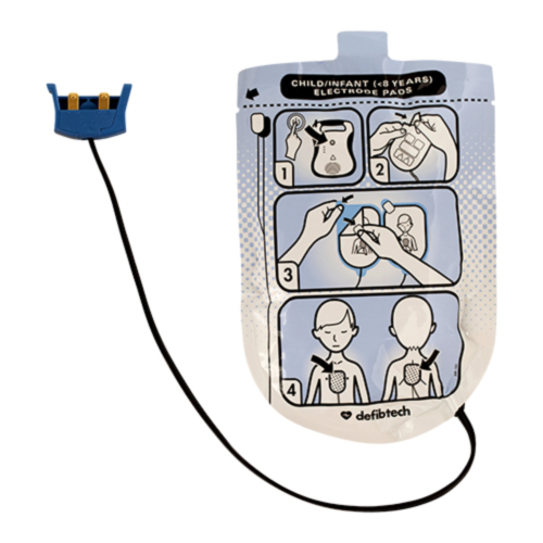 DEFIBTECH LIFELINE ÉLECTRODES PEDIATRIQUES.