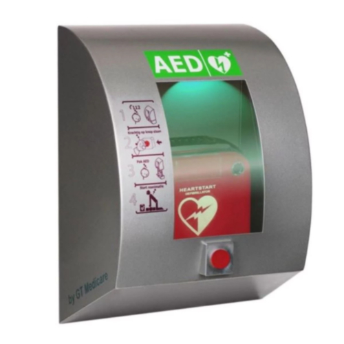 SixCase SC1430 RSS Défibrillateur extérieur avec bouton poussoir (gris)