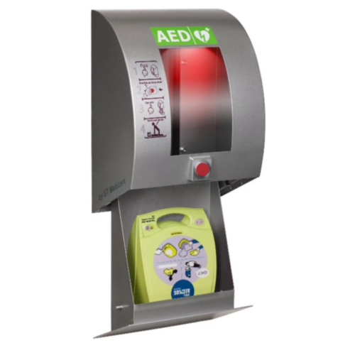 SixCase SC1430 RSS Défibrillateur extérieur avec bouton poussoir (gris) - 12363